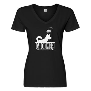 Womens Groomer Vneck T-shirt