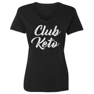 Womens Club Keto Vneck T-shirt