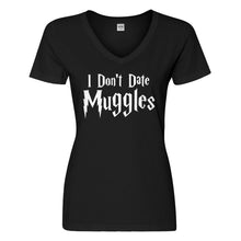 Womens I Don't Date Muggles Vneck T-shirt