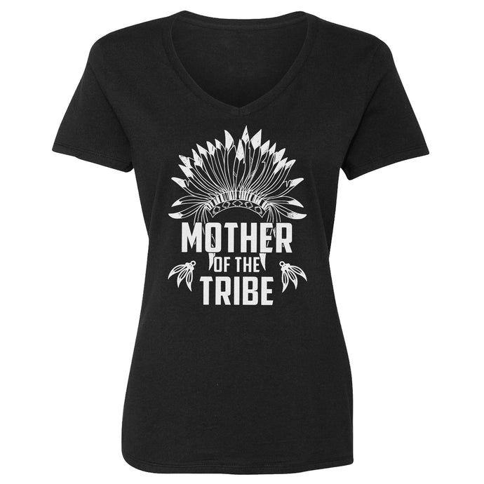 Womens Mother of the Tribe Vneck T-shirt