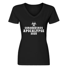 Womens Coronavirus Apocalypse 2020 V-Neck T-shirt