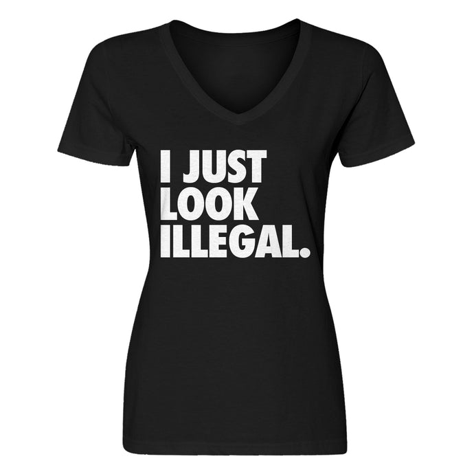 Womens Just Look Illegal Vneck T-shirt