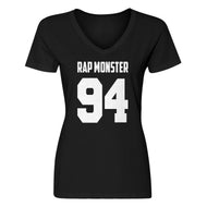 Womens Rap Monster 94 V-Neck T-shirt