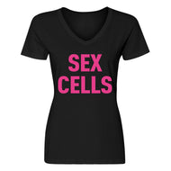 Womens Sex Cells Vneck T-shirt