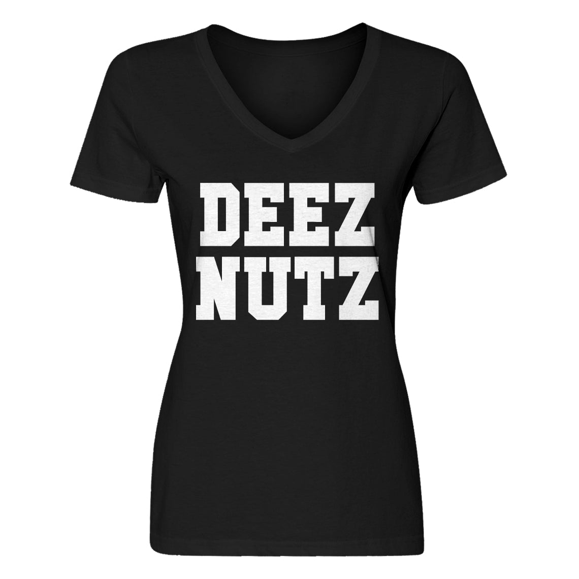 Womens Deez Nuts Vneck T-shirt