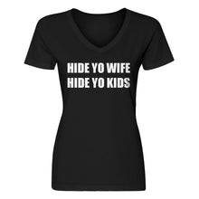 Womens Hide Yo Kids, Hide Yo Wife V-Neck T-shirt