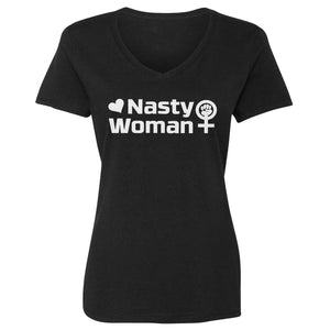 Womens Nasty Women Vote Vneck T-shirt