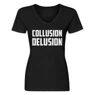 Womens Collusion Delusion V-Neck T-shirt