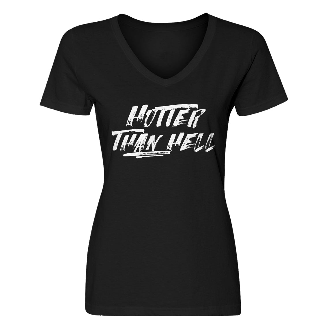 Womens Hotter than Hell Vneck T-shirt