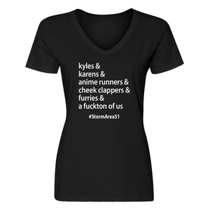 Womens Storm Area 51 Runner V-Neck T-shirt