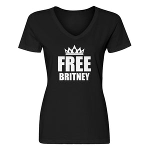 Womens FREE BRITNEY V-Neck T-shirt