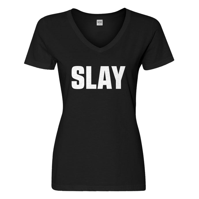 Womens Slay Vneck T-shirt