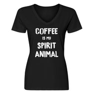 Womens Coffee is my Spirit Animal V-Neck T-shirt