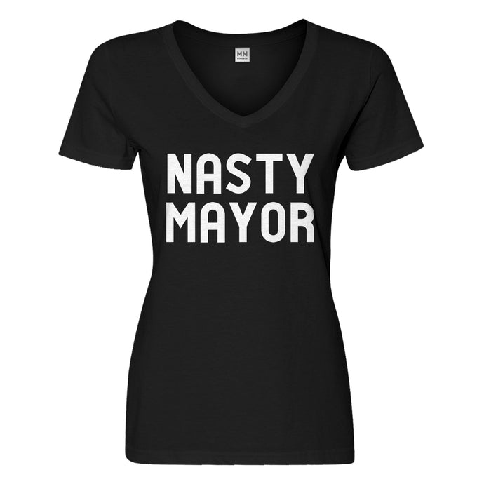 Womens Nasty Mayor Vneck T-shirt