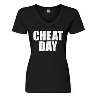 Womens Cheat Day Vneck T-shirt