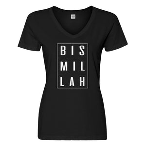 Womens Bismillah Vneck T-shirt