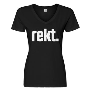 Womens REKT Vneck T-shirt