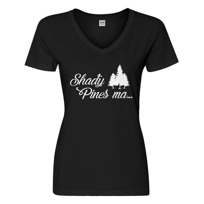 Womens Shady Pines Ma Vneck T-shirt