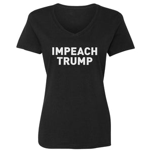 Womens IMPEACH TRUMP Vneck T-shirt