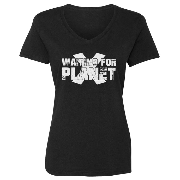 Womens Waiting for Planet X Vneck T-shirt