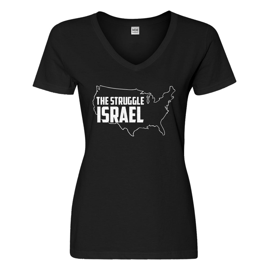 Womens The Struggle Israel Vneck T-shirt