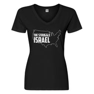 Womens The Struggle Israel Vneck T-shirt