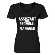 Womens Assistant to the Regional Manager V-Neck T-shirt