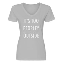 Womens Too Peopley Outside Vneck T-shirt