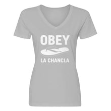 Womens Obey La Chancla V-Neck T-shirt