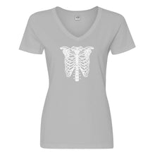 Womens Bones Costume Vneck T-shirt