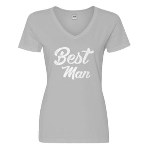 Womens Best Man Vneck T-shirt