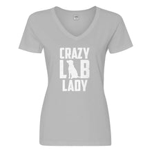Womens Crazy Lab Lady Vneck T-shirt