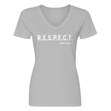 Womens RESPECT V-Neck T-shirt