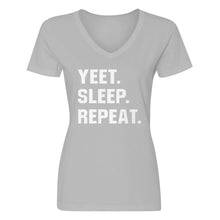 Womens Yeet Sleep Repeat V-Neck T-shirt