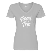 Womens Road Trip Vacation Vneck T-shirt
