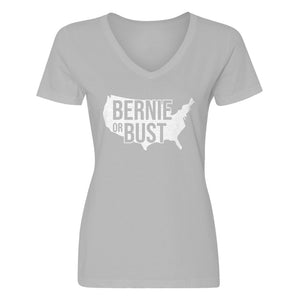 Womens Bernie or Bust V-Neck T-shirt