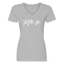 Womens Keto, Yo Vneck T-shirt