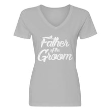 Womens Father of the Groom V-Neck T-shirt