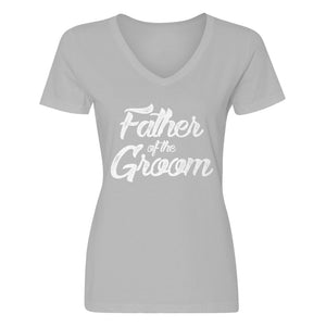 Womens Father of the Groom V-Neck T-shirt