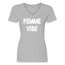 Womens Femme Vibe LGBTQ Vneck T-shirt