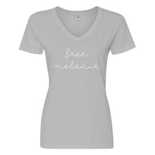 Womens Free Melania Now Vneck T-shirt