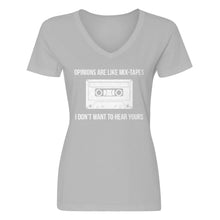 Womens Opinions are like Mixtapes V-Neck T-shirt