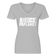 Womens Anime Planet V-Neck T-shirt
