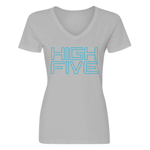 Womens High Five Vneck T-shirt