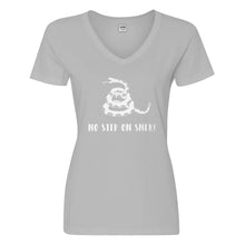 Womens No Step on Snek Vneck T-shirt