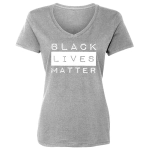 Womens Black Lives Matter Activism Vneck T-shirt