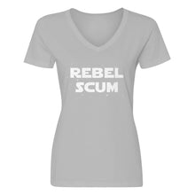 Womens Rebel Scum Vneck T-shirt