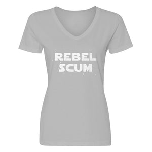 Womens Rebel Scum Vneck T-shirt