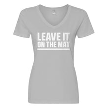 Womens Leave it on the Mat Vneck T-shirt