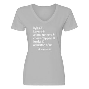 Womens Storm Area 51 Runner V-Neck T-shirt
